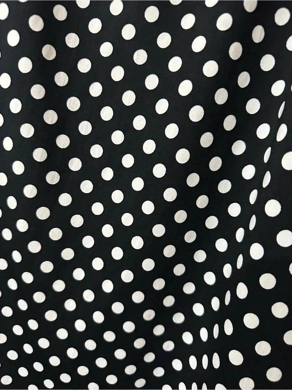 89th & Madison Black and White Polka Dot A-Line Skirt